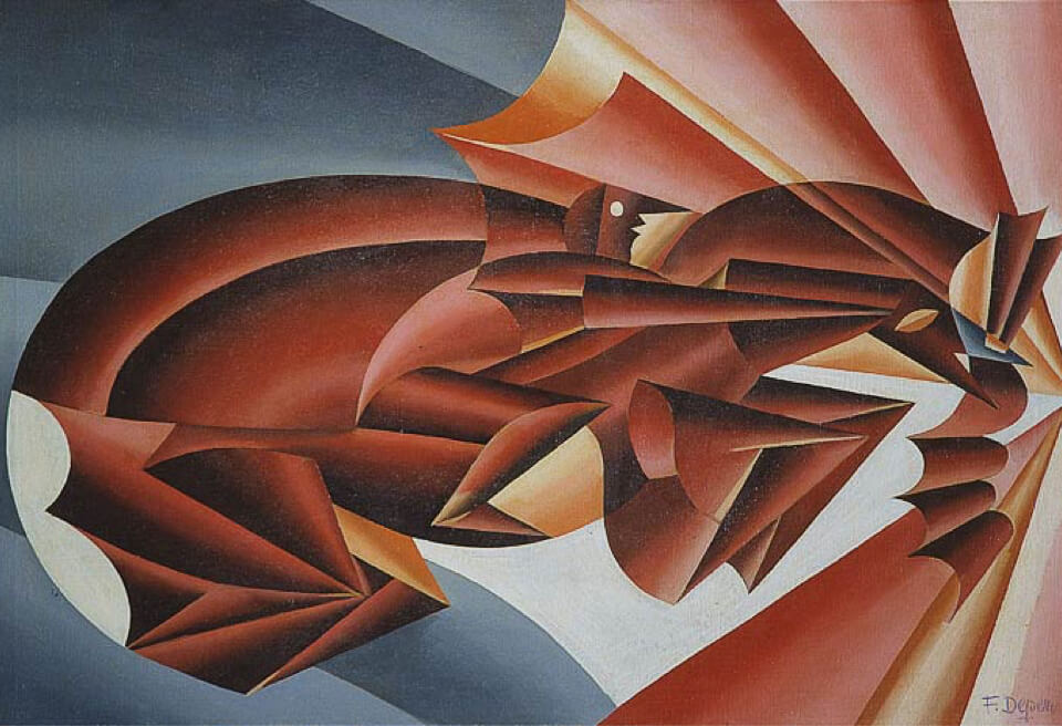 Quadro di Depero, nitriti in velocità