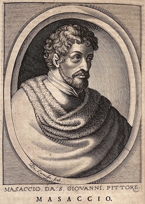 Ritratto di Masaccio di Nicolas de Larmessin, 1682