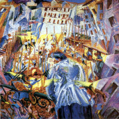 Umberto Boccioni - La strada entra nella casa, (1911)