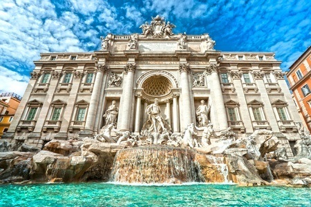 Fontana di Trevi a Roma