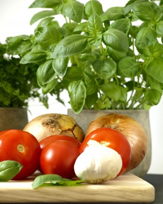 mozzarella basilico e pomodori
