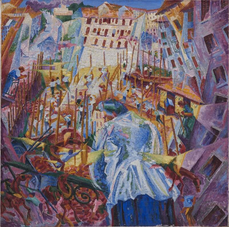 Umberto Boccioni - La strada entra nella casa, (1911)