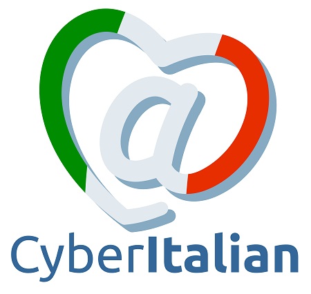 Il nuovo logo di CyberItalian. Perché amiamo la lingua e la cultura italiana, lavoriamo con passione e ti vogliamo bene!