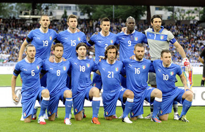 La nazionale di calcio italiana agli Europei 2012