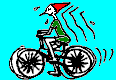 Pinocchio in bicicletta