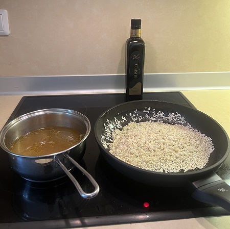 risotto e brodo