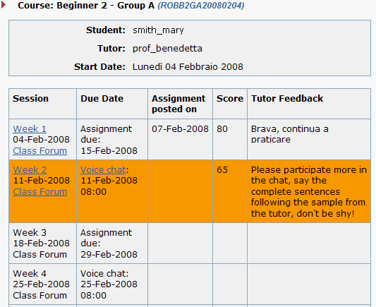 tutored page