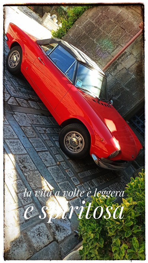 red Italian car