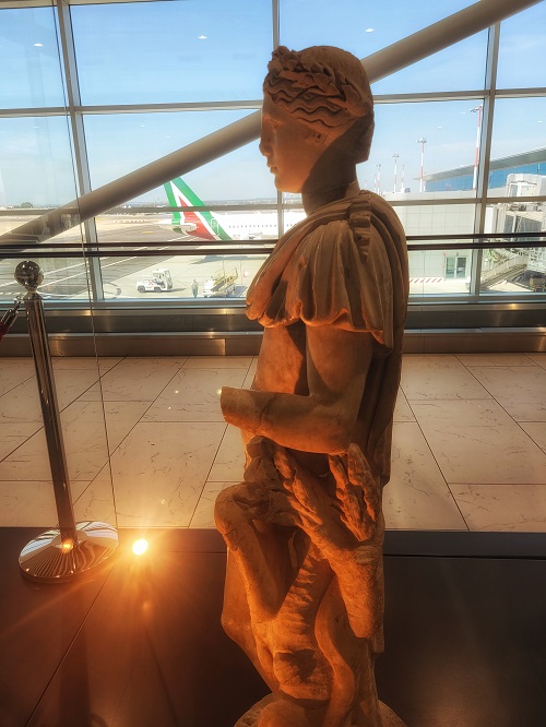 statue in airport